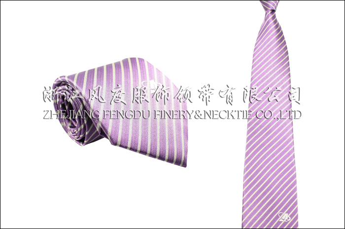 广西机场 色织涤丝领带