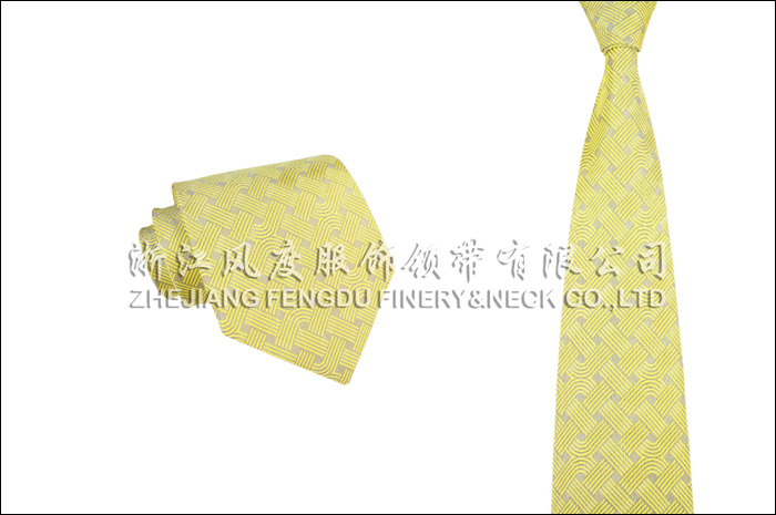 联通 色织涤丝领带
