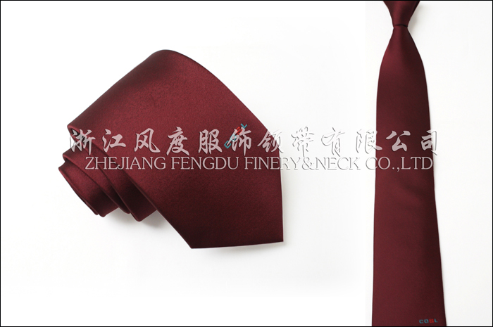 中海油田 色织涤丝领带